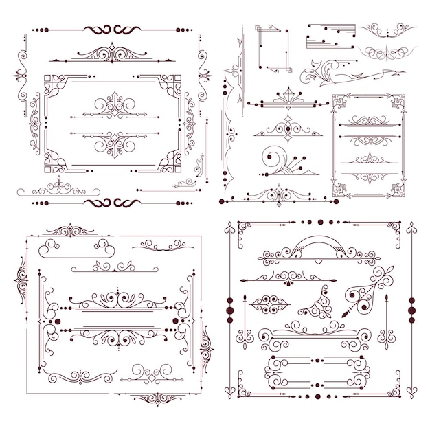 design elements shapes patterns icons and textures vector art collection
