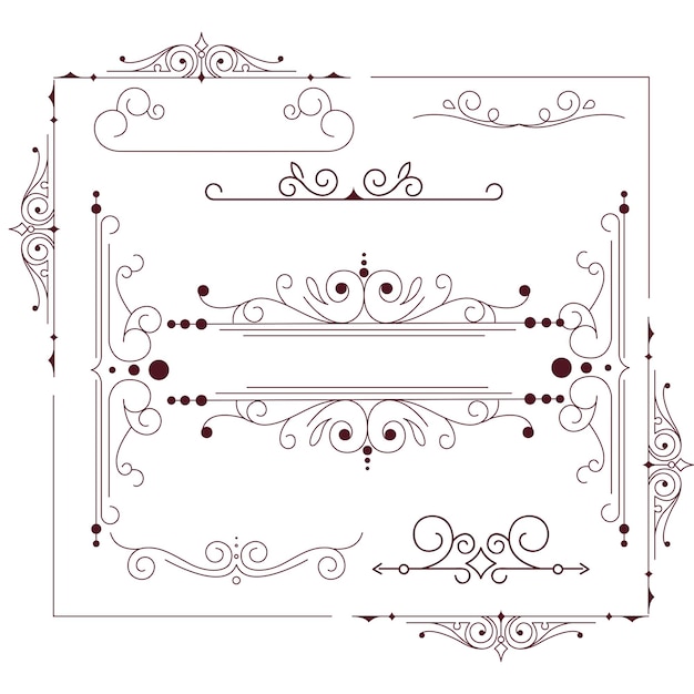 design elements shapes patterns icons and textures vector art collection