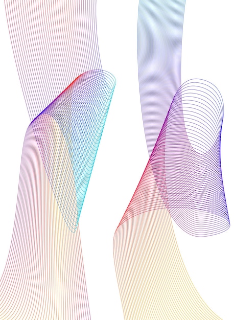 Design elements Wave of many purple lines circle ring Abstract vertical wavy stripes on white background isolated Vector illustration EPS 10 Colourful waves with lines created using Blend Tool