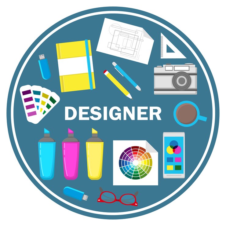Vector designer flat design vector illustration.
