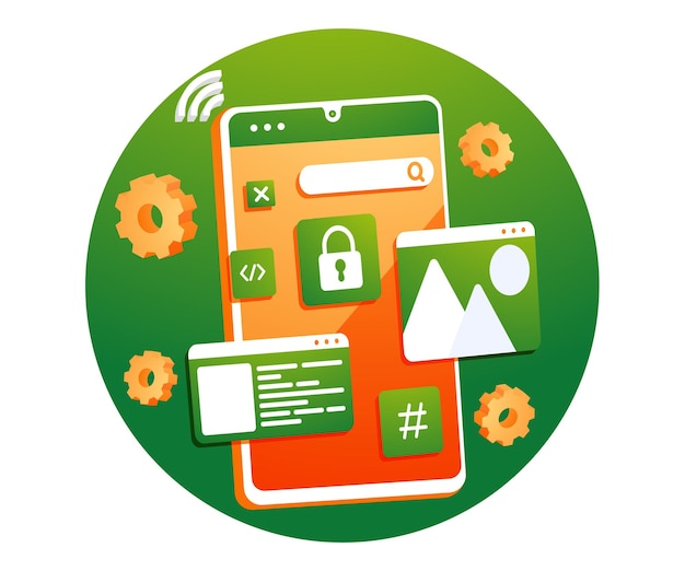 designing an application system on a smartphone