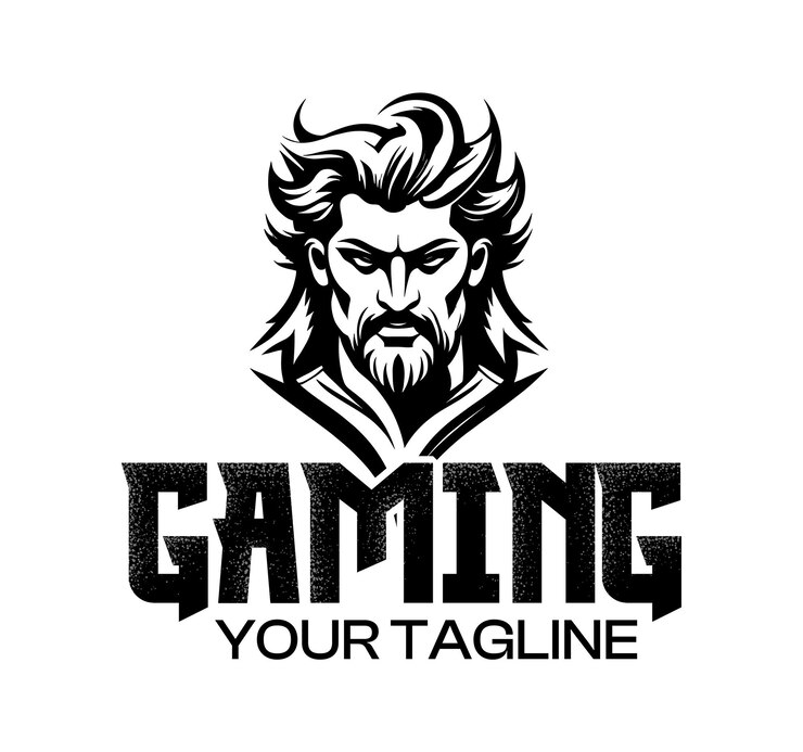 Detailed Demon Face illustration esports gaming logo