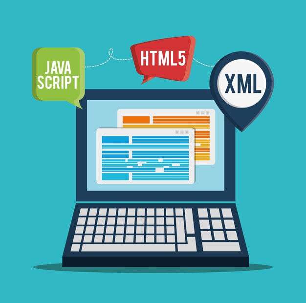 development with gadget design, laptop