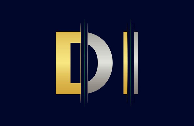 Vector di letter logo template illustration design