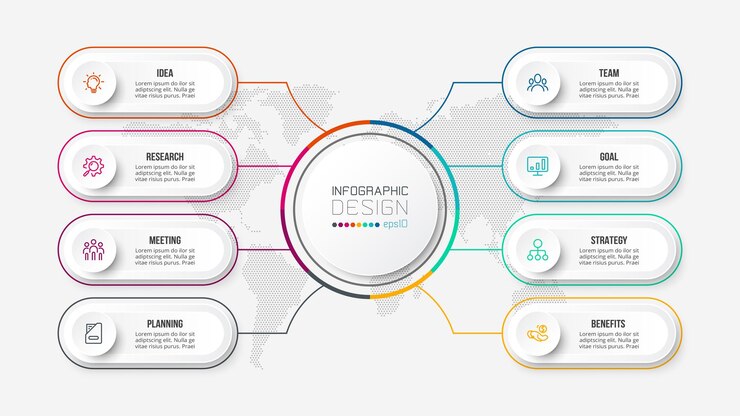 Diagram business infographic template