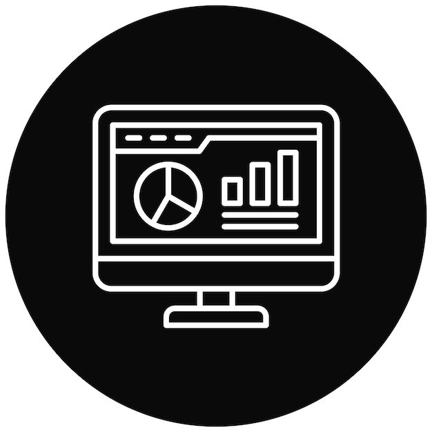 diagram icon vector image can be used for startup