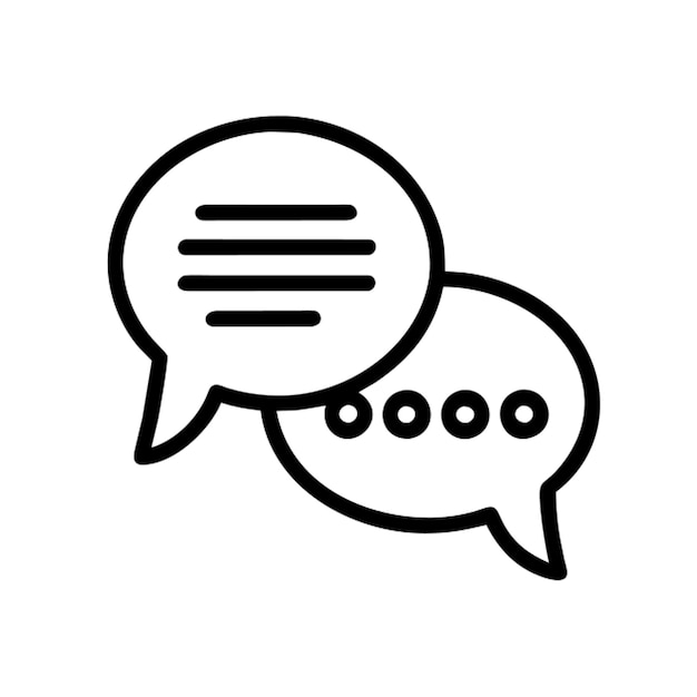 dialogue icon outline