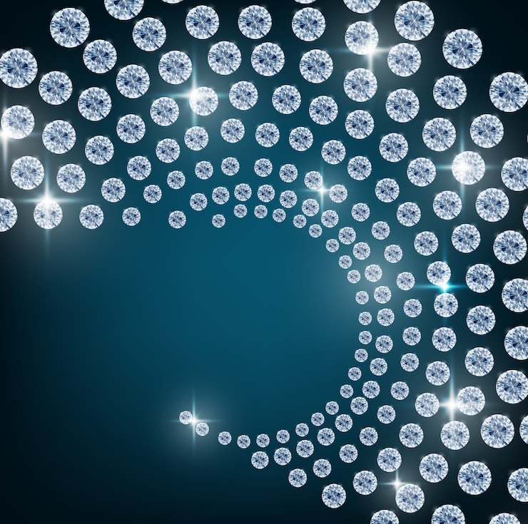 Vector diamond background