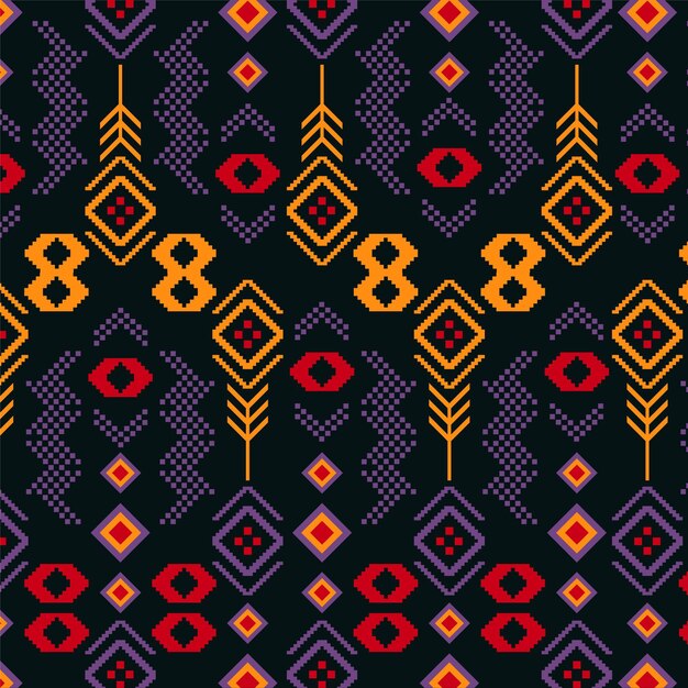 diamonds shapes songket pattern