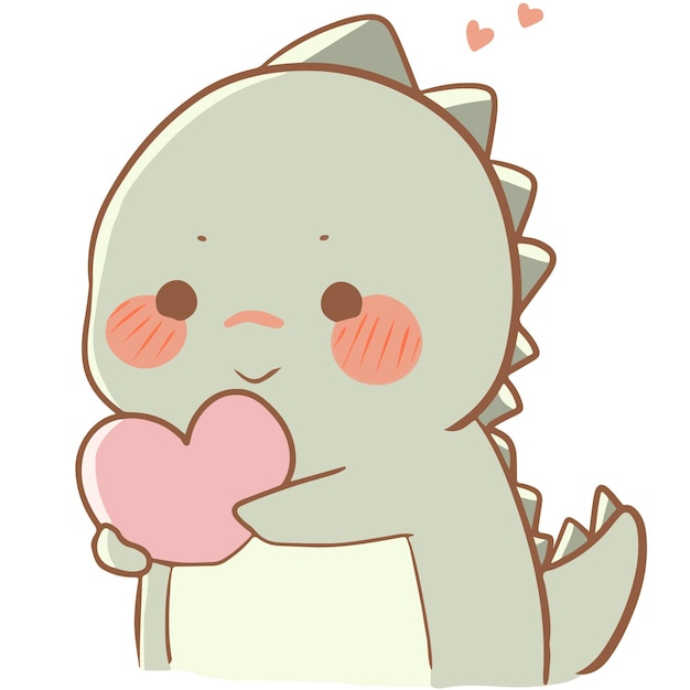 Dianosaur cute cartoon vector 
