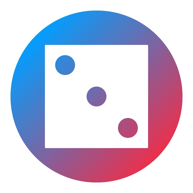 Dice icon vector image Can be used for Game Design