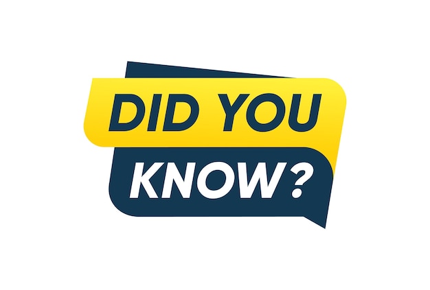 Did you know banner vector design