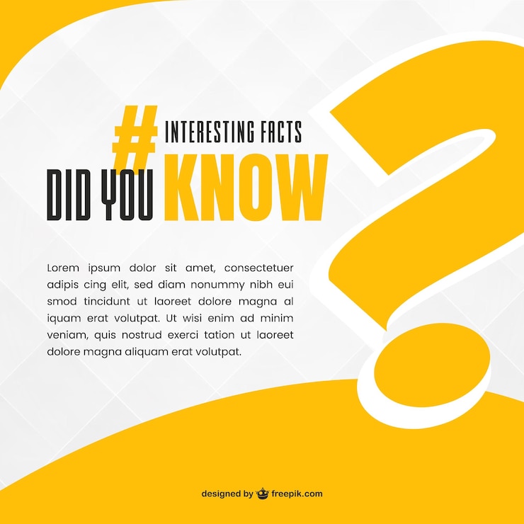 Vector did you know modern abstract style social post