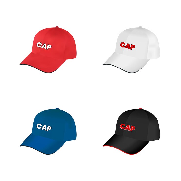 Different color free cap vector