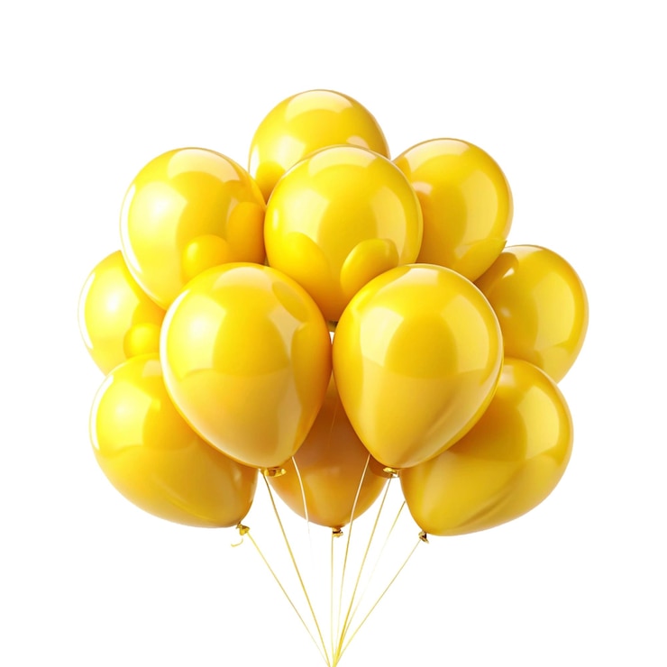 Vector different stylish colourful helium balloon png design