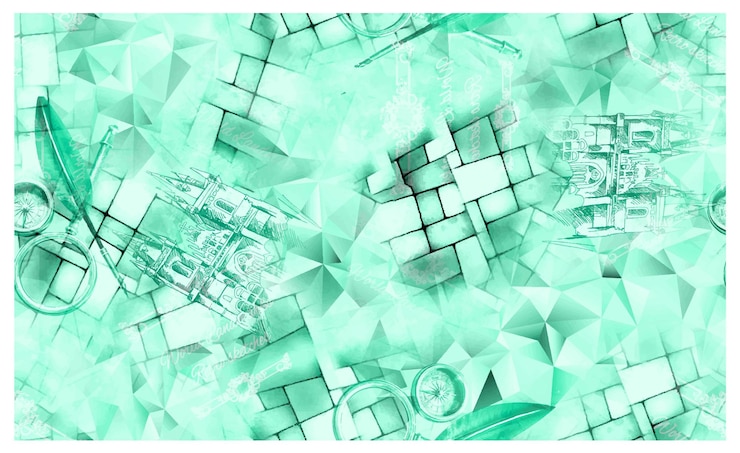 Vector digital effect pattern design.