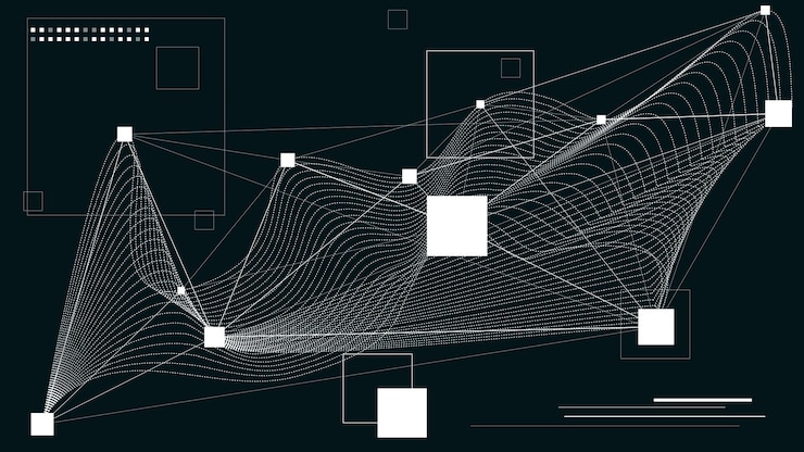 Vector digital futuristic tech background