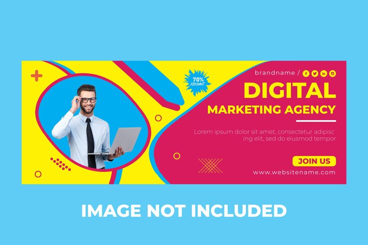 Vector digital marketing agency banner template