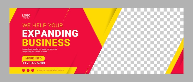 Vector digital marketing corporate social media cover banner template promotion