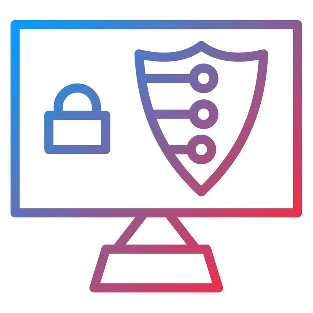 Digital Security icon vector image Can be used for Remote Working