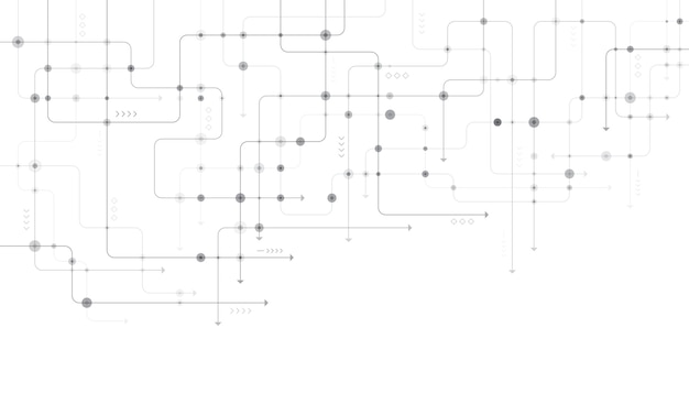 digital technology background concept with technology line circuit board background technology