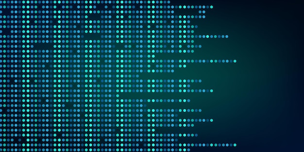 digital technology background digital data dot blue pattern pixel background