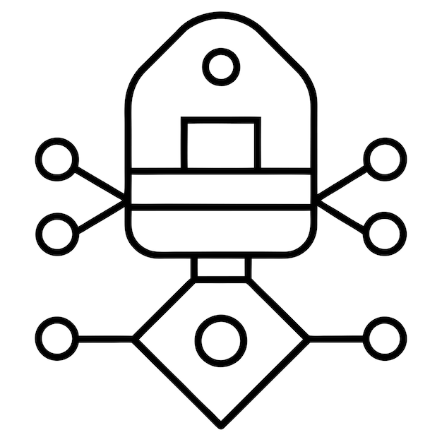 Digital Technology Icon Vector Illustration Design Graphic Innovation Modern Tech Device