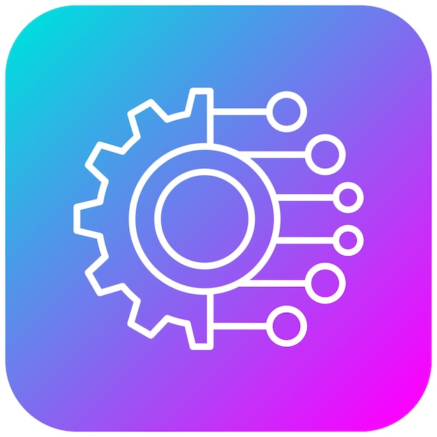digital technology vector icon can be used for internet of things iconset