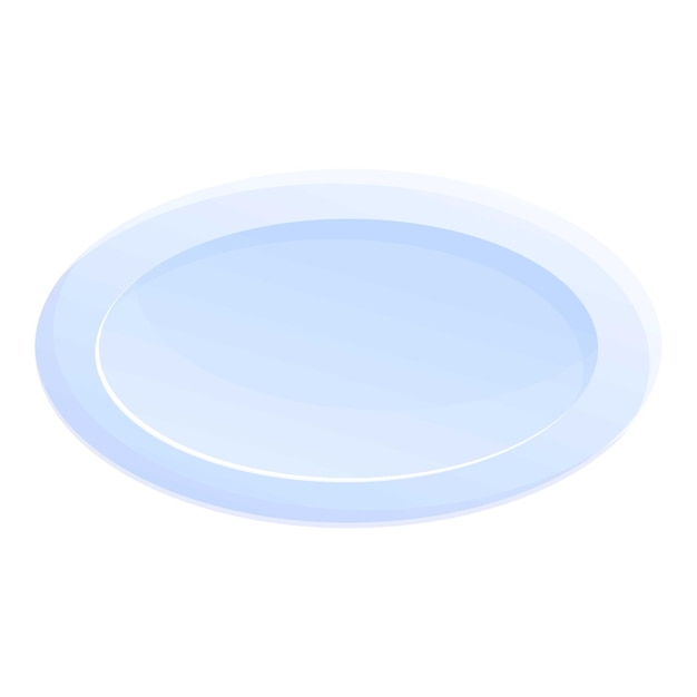 Dinner plate icon Cartoon of dinner plate vector icon for web design isolated on white background
