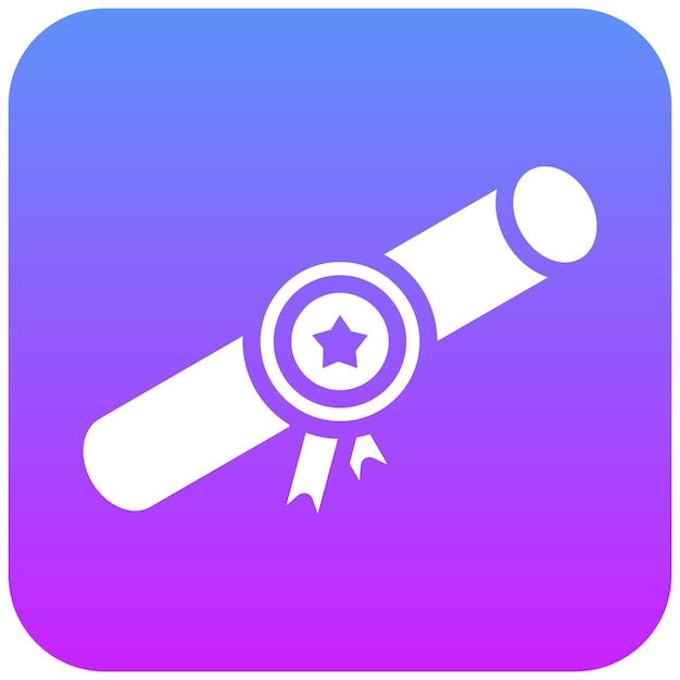 Diploma vector icon illustration of Achievements iconset