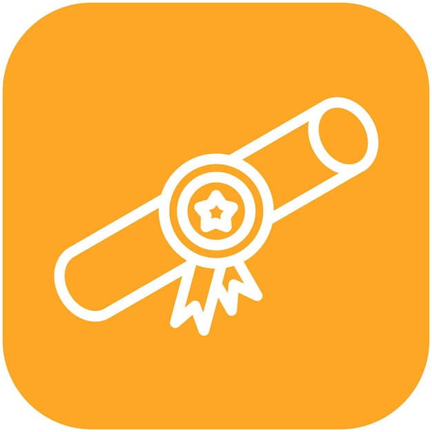 Diploma vector icon illustration of Achievements iconset