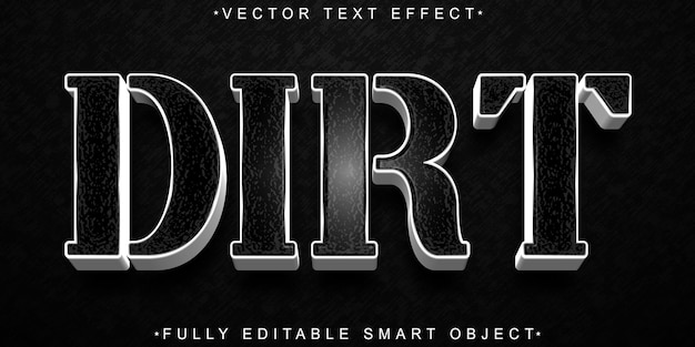 Dirty Vector Fully Editable Smart Object Text Effect