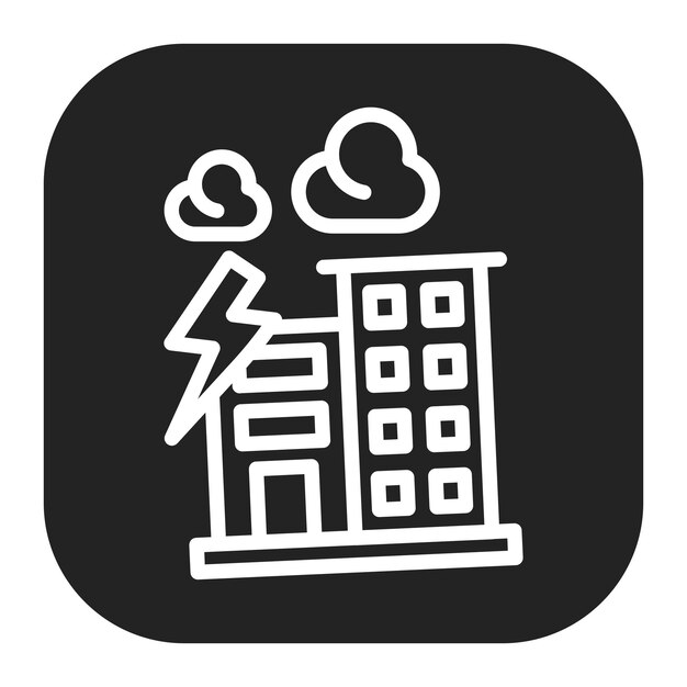 Disaster icon vector image Can be used for Business Disruption