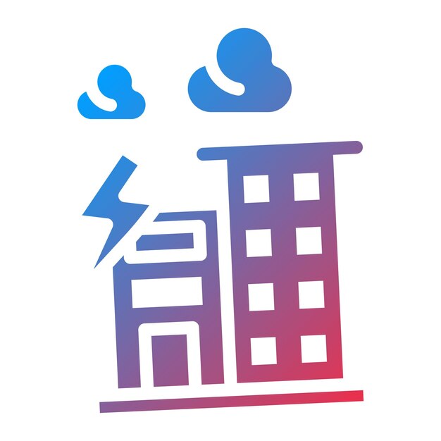Disaster icon vector image Can be used for Business Disruption