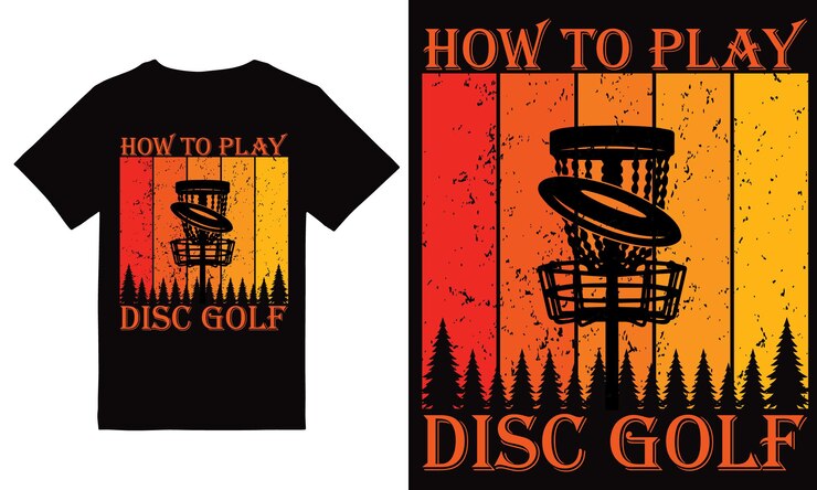 Disc Golf TShirt Design vector file