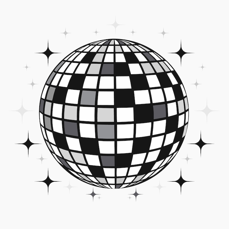 Vector disco ball vector illustration