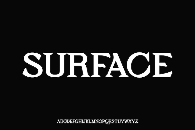 Display alphabet font vector design suitable for headline poster logo and many more