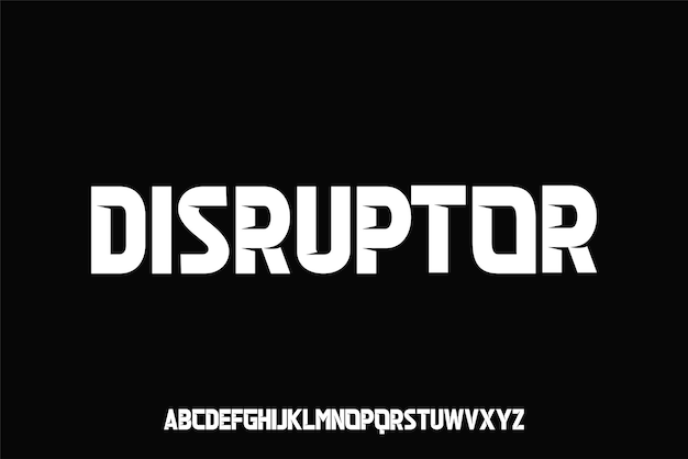 Display alphabet font vector design suitable for headline poster logo magazine and many more