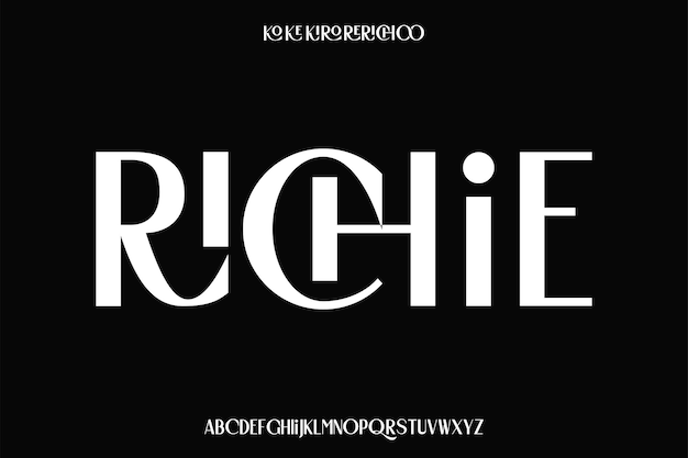 Display alphabet font vector design suitable for headline poster logo magazine and many more