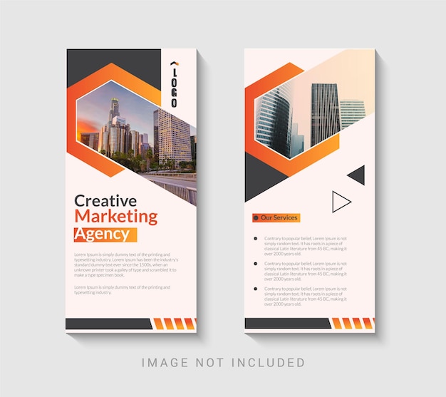 dl flyer or rack card design template