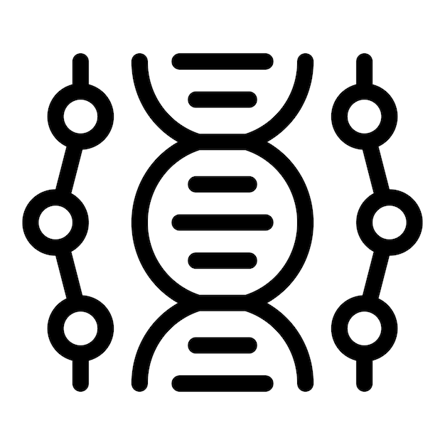 dna strand connecting with molecule chains representing genetic engineering