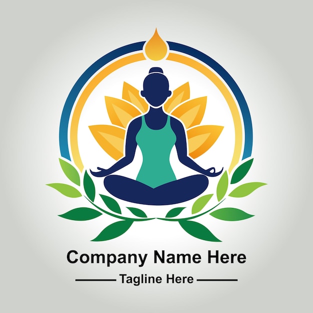 do a professional yoga logo for studio