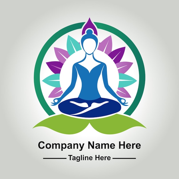do a professional yoga logo for studio