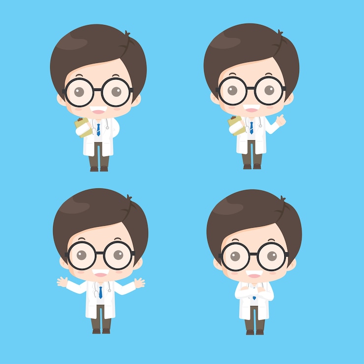 Vector doctor character