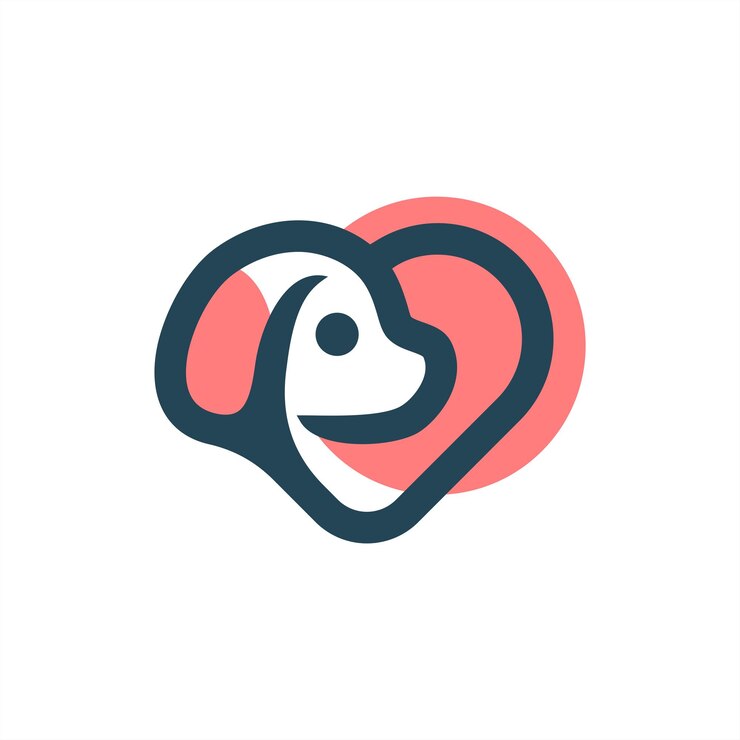 dog pet care logo design