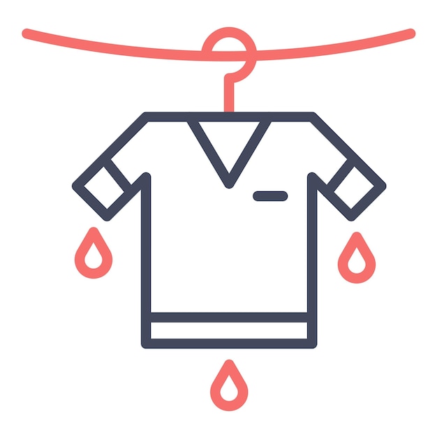 Doing Laundry Vector Illustration Style