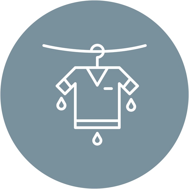 Doing Laundry Vector Illustration Style