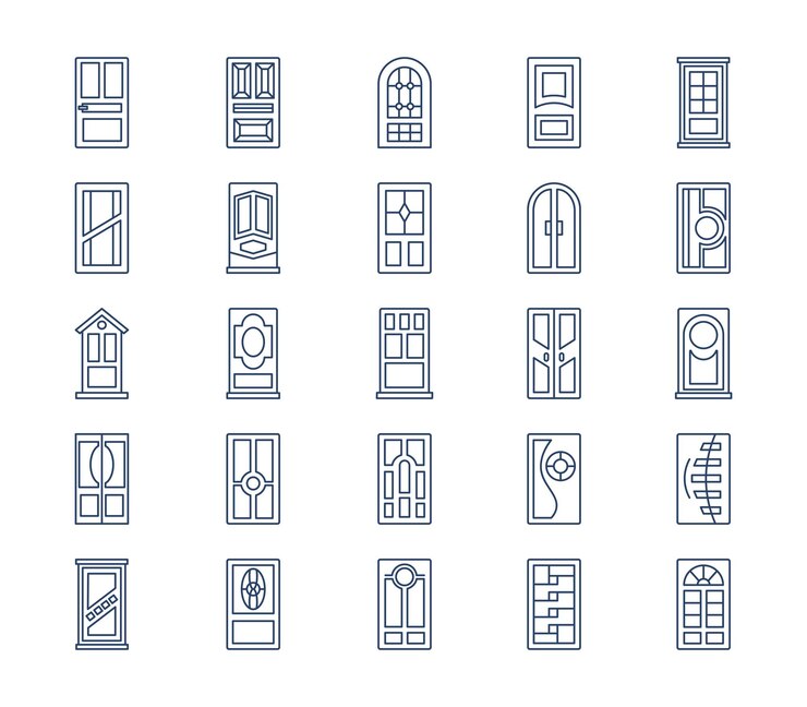 Door icon set