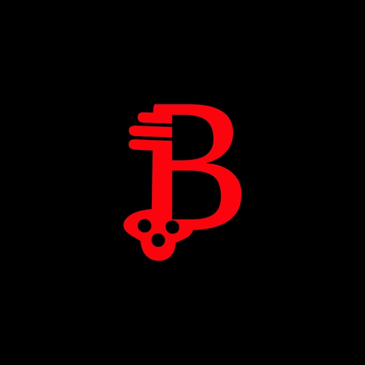 Vector door key on letter logo design b