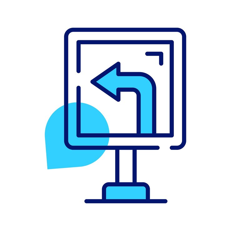Vector download this beautifully designed icon of directional board